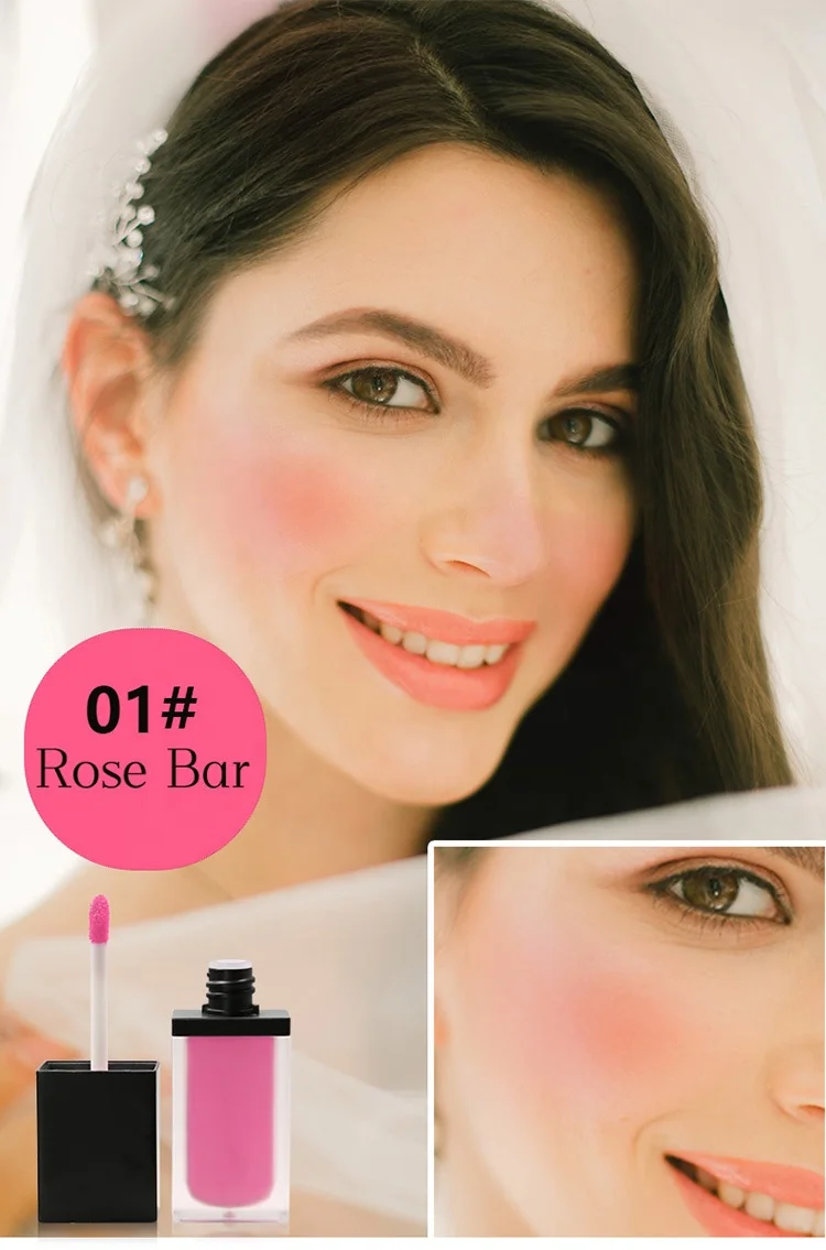 Wholesale lip tint oem cheek liquid blush private label face makeup liquid blusher