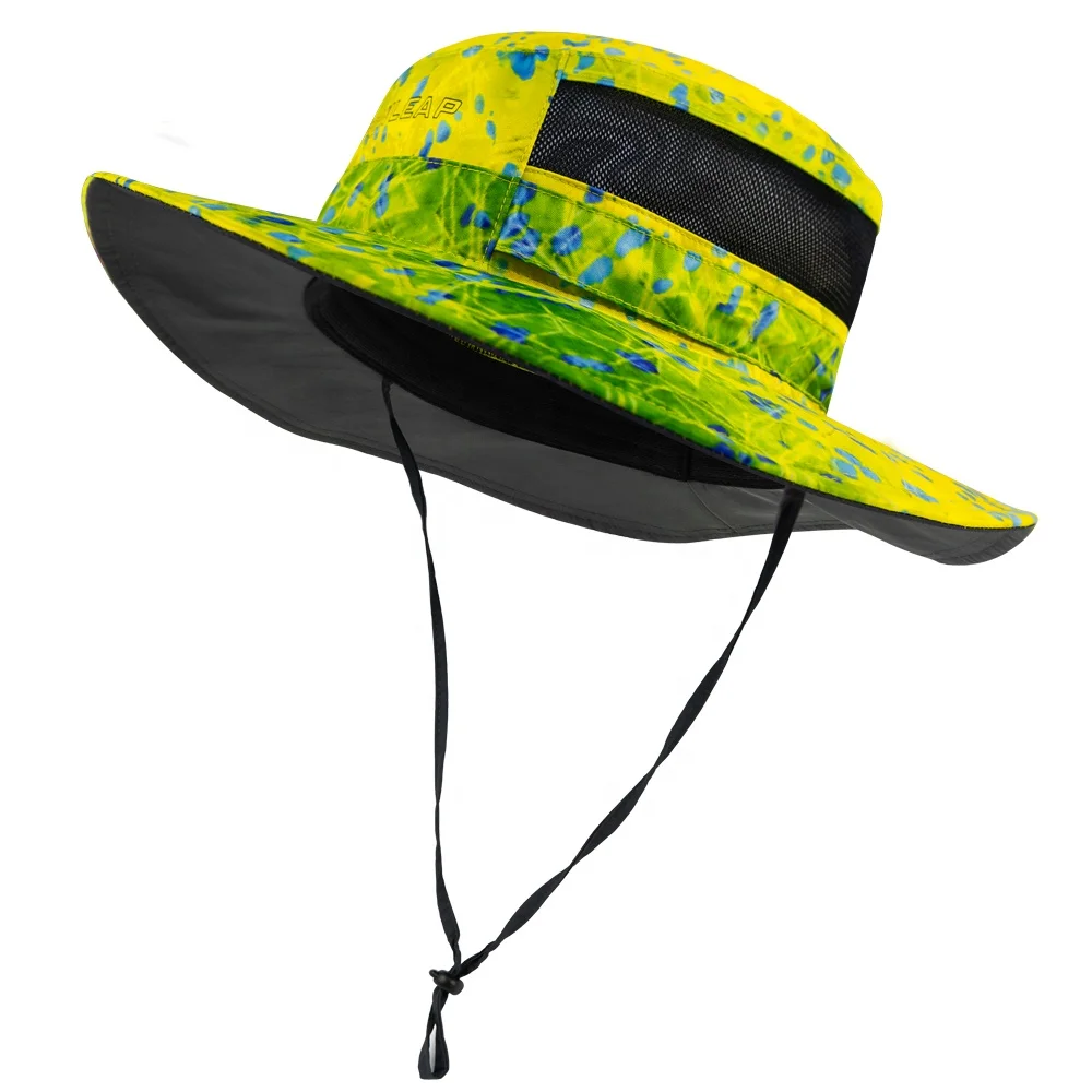 Breathable Sweat Resistant Sun protection Boonie Hats Reusable Fishing Bucket Hat