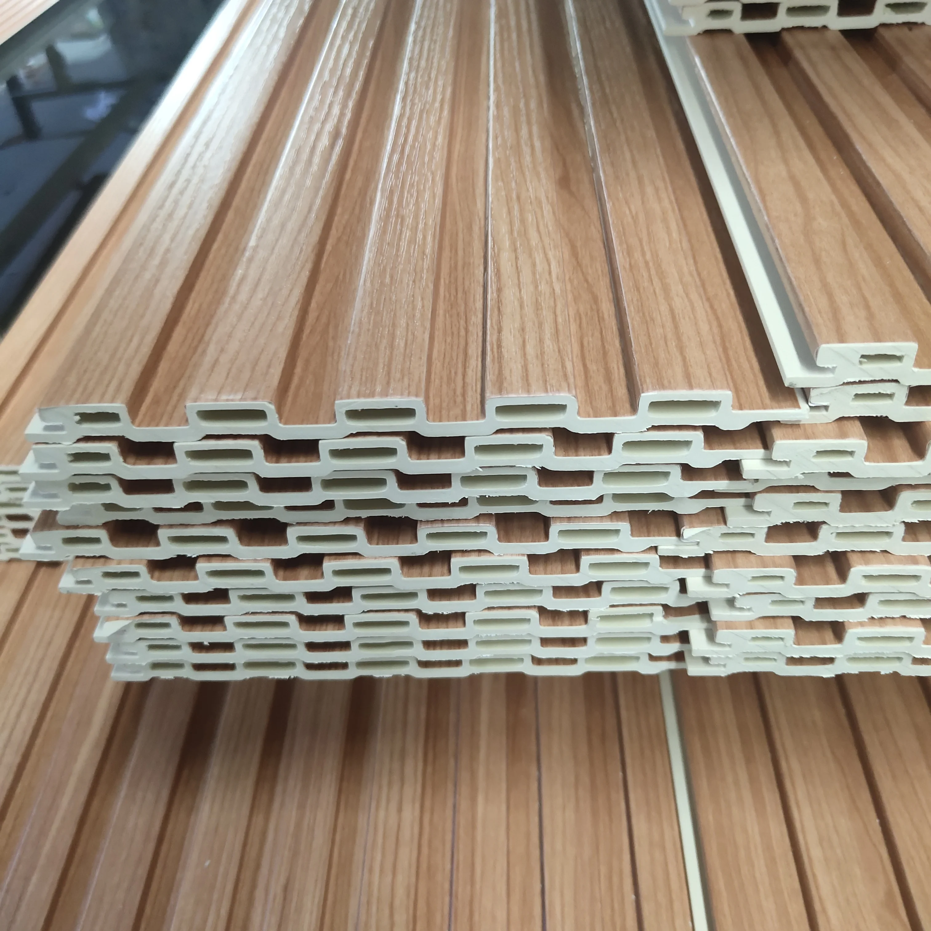 2023 Best-selling WPC  interior bamboo wood fiber veneer wall panels sons, wall insulation panel for interior