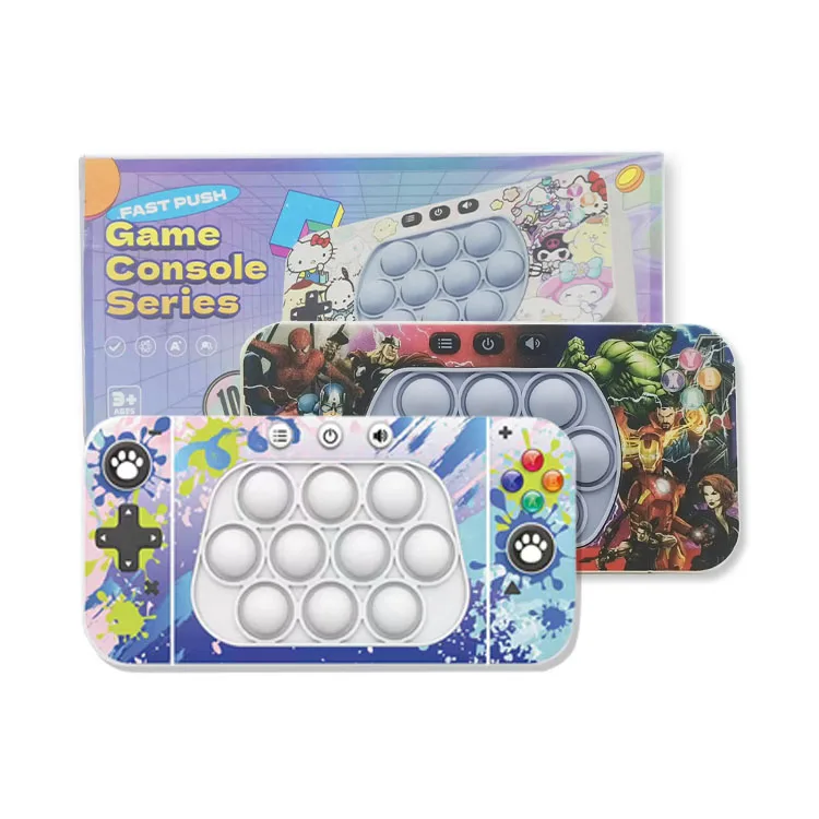 Montessori Sensory Push Bubble Toy Handheld Whack-a-Mole Fidget Cute Electronic Pop Game for Stress Relief Educational