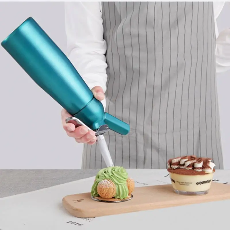 Алюминиевый взбиватель крема 500 мл, товары для дома, мини-аппарат для крема, вспениватель молока, украшение торта, пистолет-распылитель, трендовый популярный товар