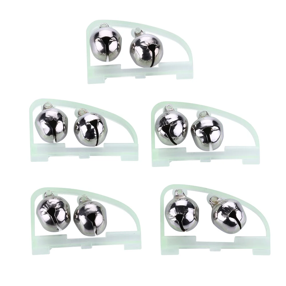 fishing bite indicator fishing rod alarm bells night light clamp tip clip bells twin bells sea fishing accessories tackle tools