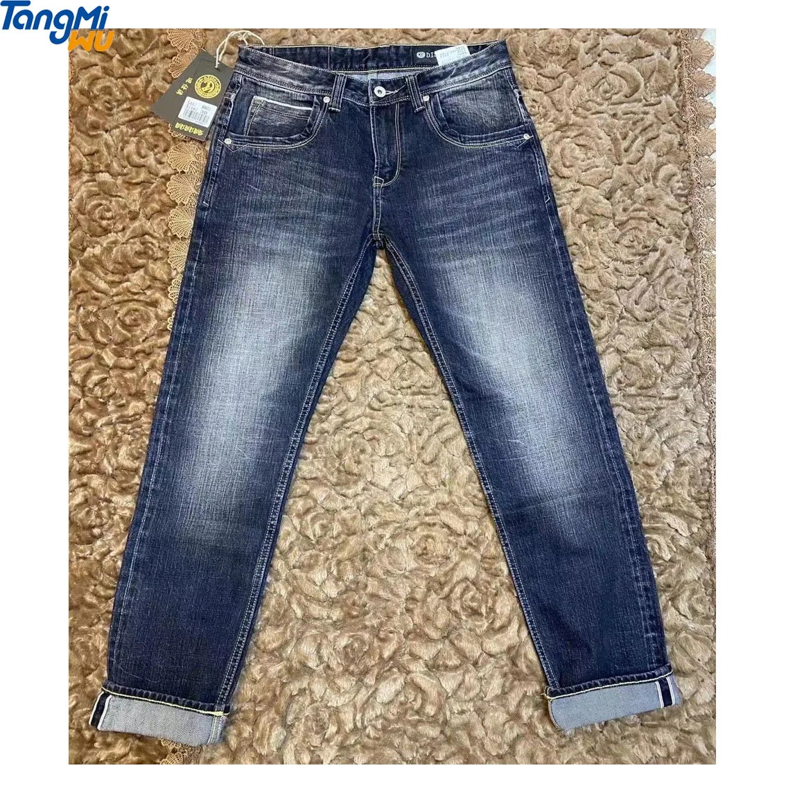 Оптовая продажа, высококачественные облегающие белые хлопковые Стрейчевые прямые джинсовые брюки скинни 28-36