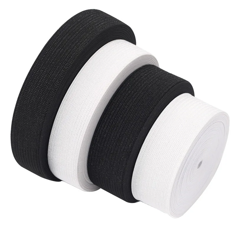 Competitive Price High Tenacity Nylon/Polyester Knitted Elastic Band Soft Fabric Knit Webbing Tape For Garment Accessories