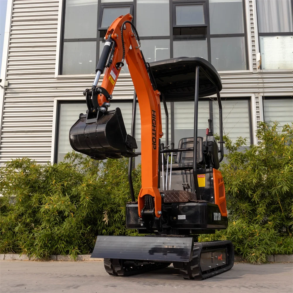 HIGHTOP Engineering Construction Machinery 360 Degree Rotation HT18 Mini Excavator Mini Diggger