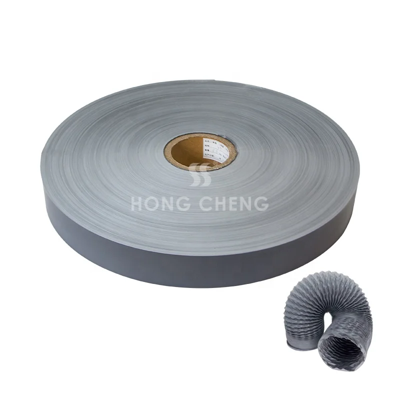 Soft Pvc Film for Air Duct Soft Flexible Pvc Duct Hose Material Grey/Black/White Multi-colored