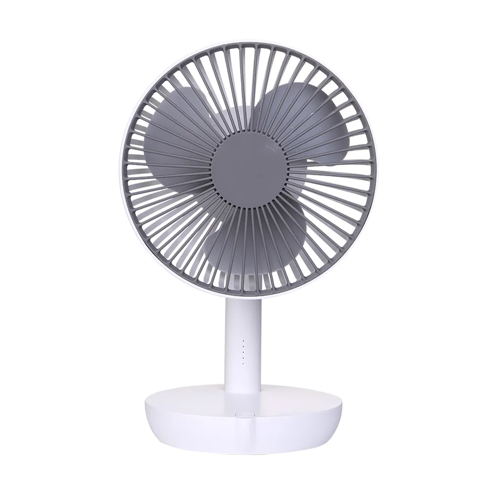 Wind Degree Adjust 4000mAh Battery Power Bank Function 5 Speed Air Cooling Small Portable USB Rechargeable Table Fan