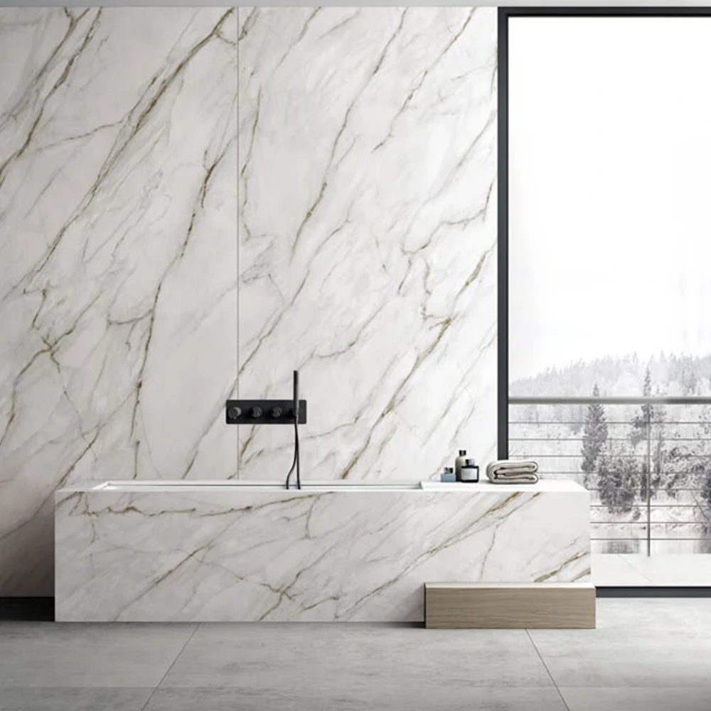 3200*1600 mm solid surface large white artificial sintered stone big porcelain floor slab