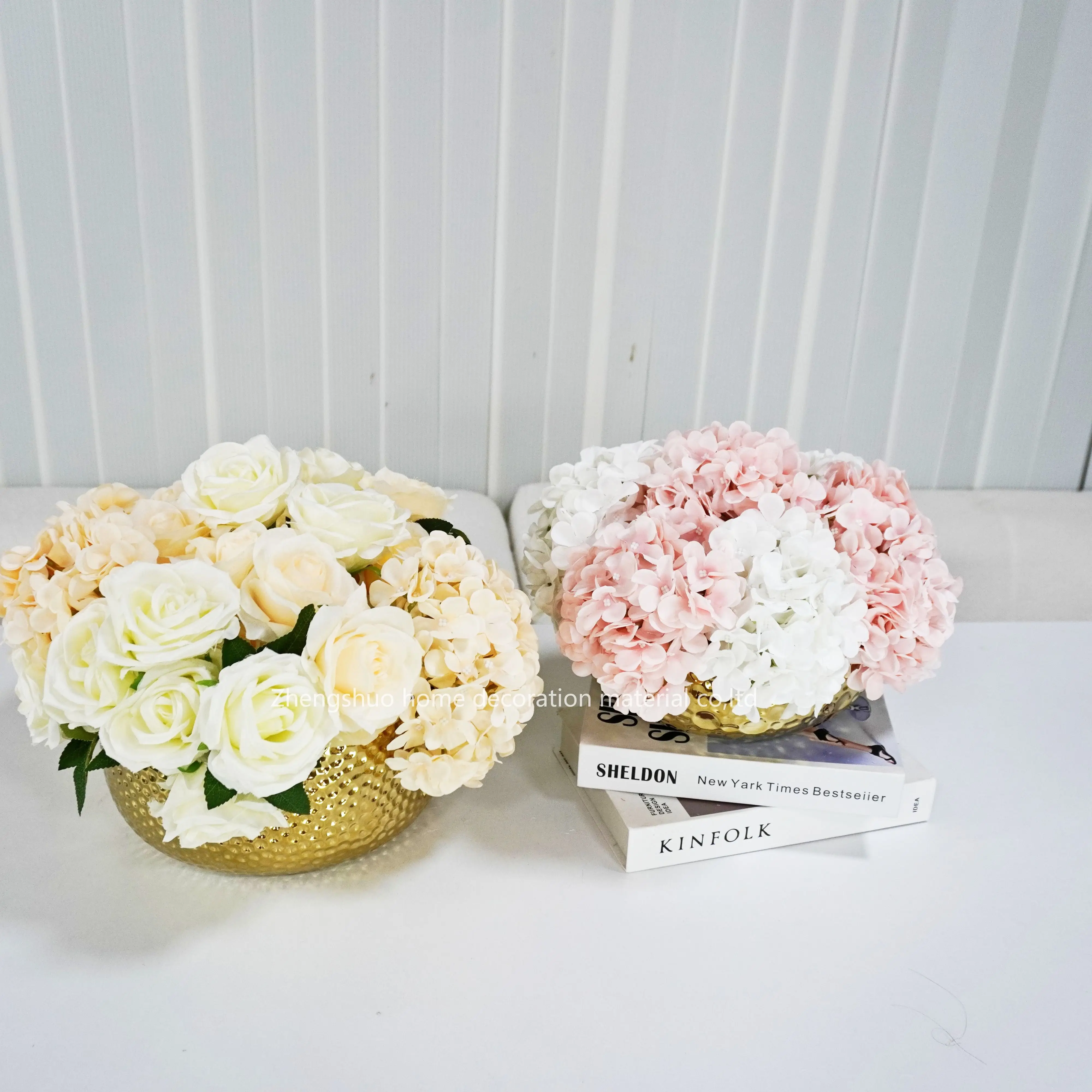 Factory wholesale Ceramic flowerpot Desktop flower pot Ceramic  flower pot decor pot for home desktop floor decoration