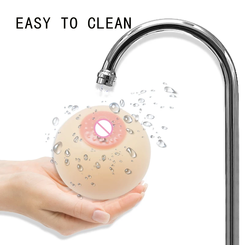 Eco-friendly Fake Boobs Model Tricky Stress Relieving Liquid Filled  Anti Stress Ball Funny Breast Stress Ball