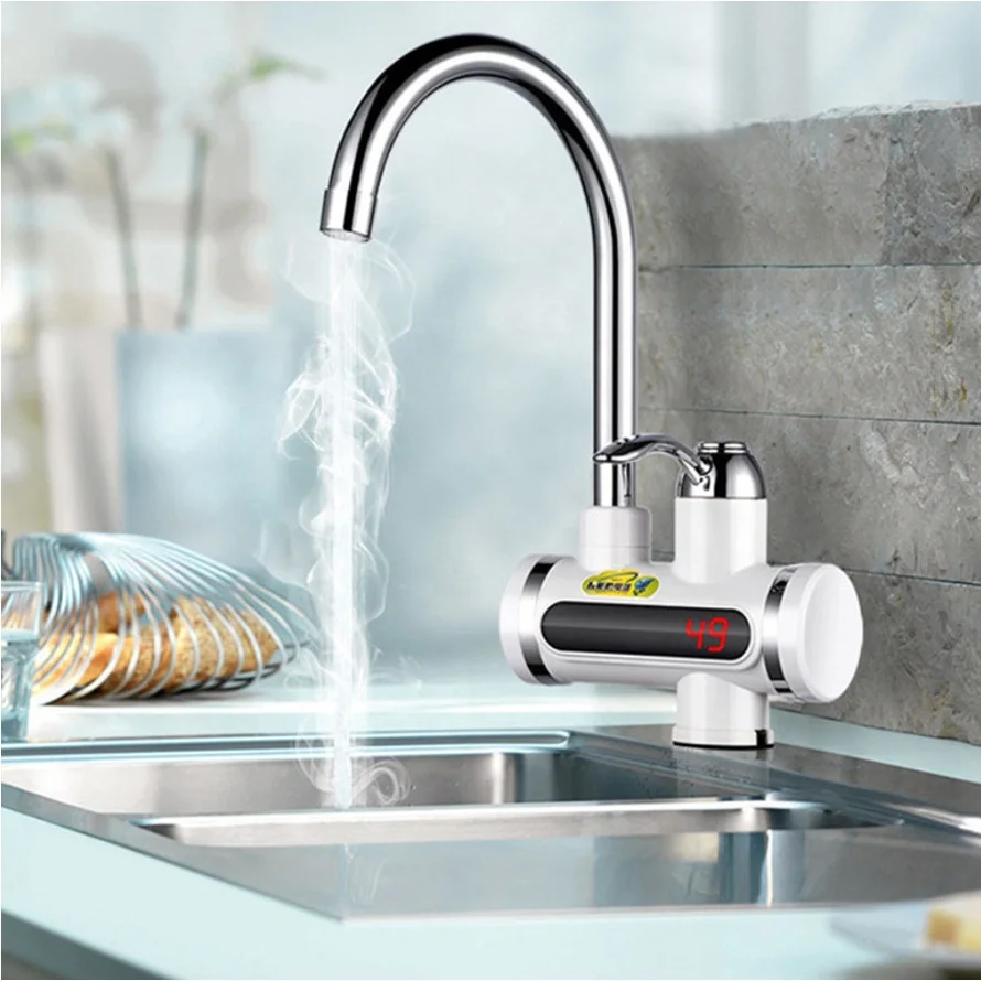 220V Wholesale Abs Single Handle Efficient Water Tap Instant Heating Water Faucet