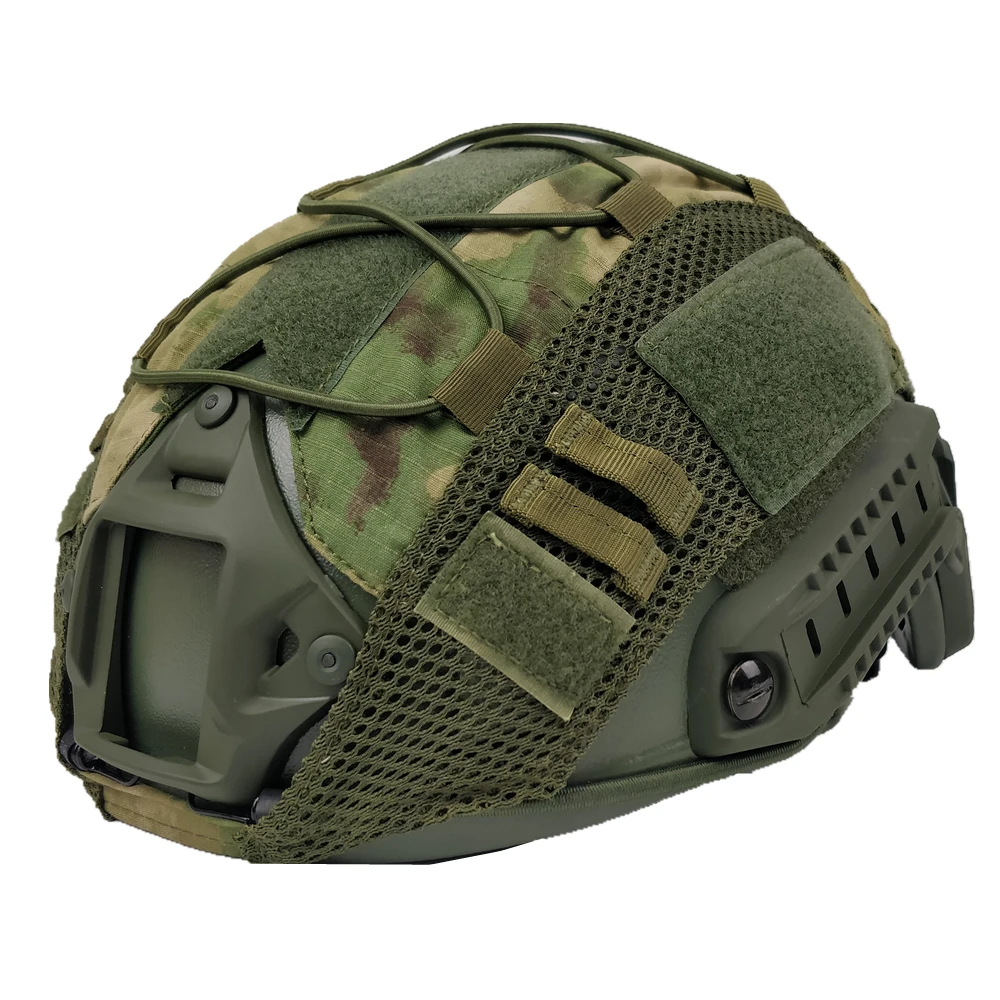 Mulitcam Team Wendy High Cut FAST MICH Ballistic Bulletproof Helmet Cover With Elastic Rope