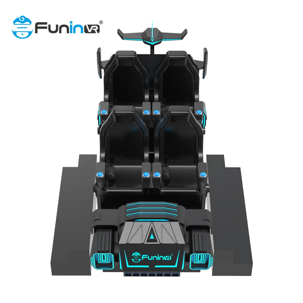 9d vr car racing simul supplier vr car racing simulator 4 Seat 9D Vr Roller Coaster Game Machine Simulator In Amusement Park