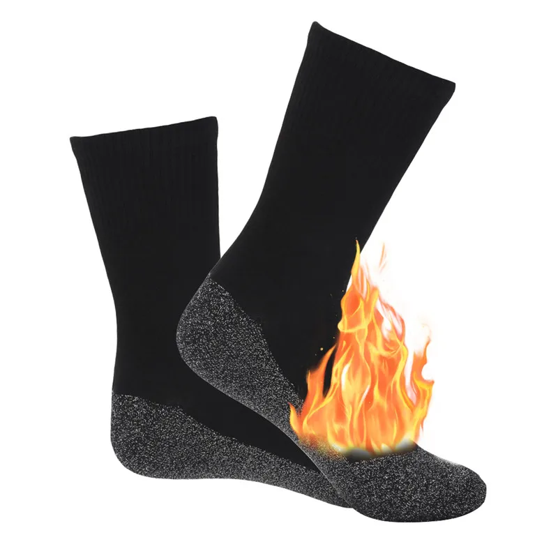 Cheap wholesale winter men women outdoor sports winter 35 degree climbing ski warm heat thermal socks
