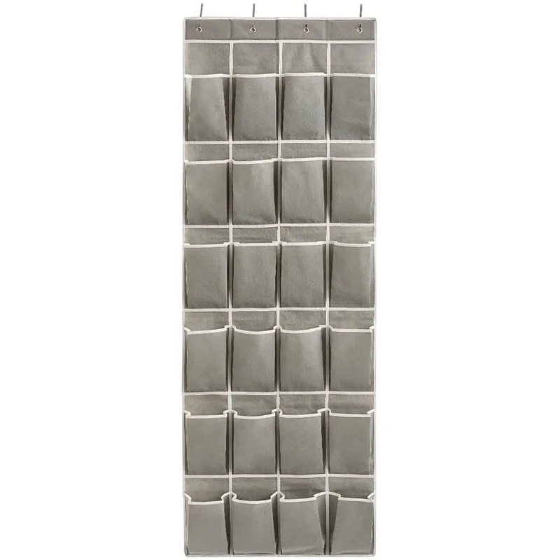 Over the Door Hanging Organizer 24 Large Pockets Multipurpose Storage for Pantry Closet Bathroom Shoes