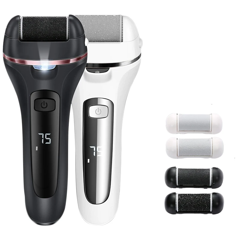 Профессиональная точилка для ног, Водонепроницаемая USB перезаряжаемая пилка для удаления мозолей, светодиодная пилка для педикюра