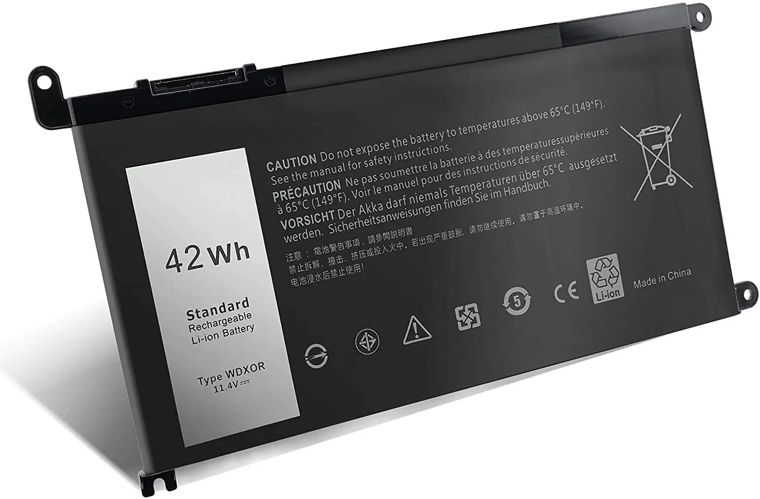  Новый аккумулятор WDX0R для ноутбука Dell Inspiron 13 14 15 7000 7368 7378 7460 7560 7570 7579