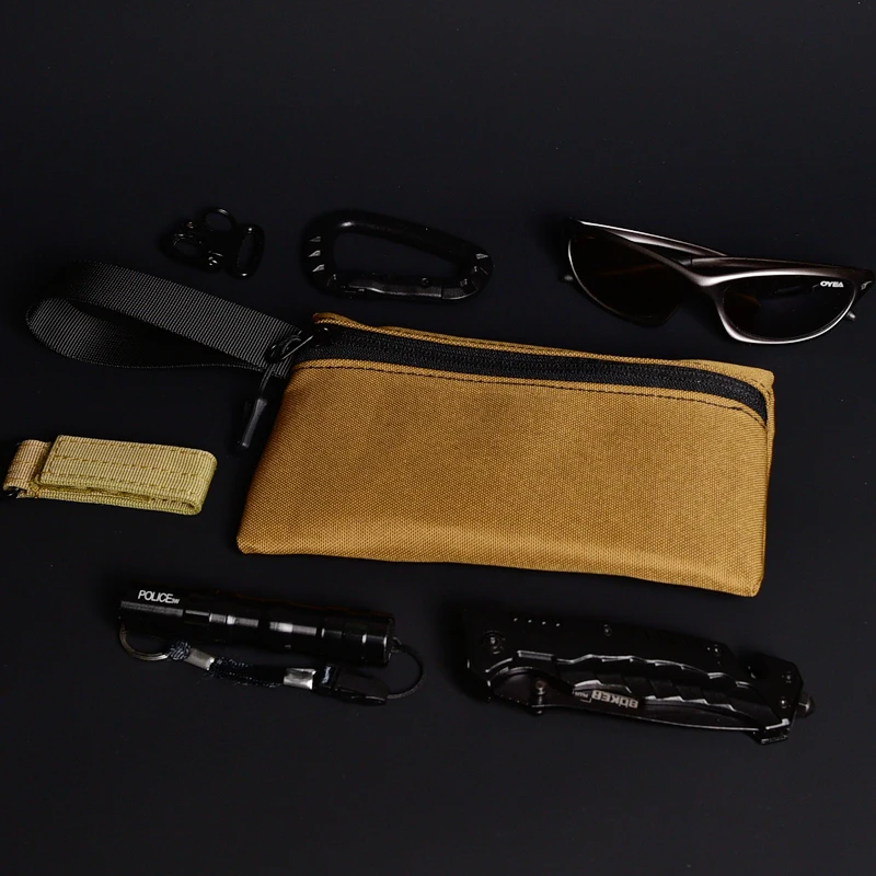 Outdoor Mini Portable EDC Gadgets Key Wallet Travel Zipper Belt Bag Tactical Purses Hunting Hiking Waist Hand Bag Card Bag Pouch