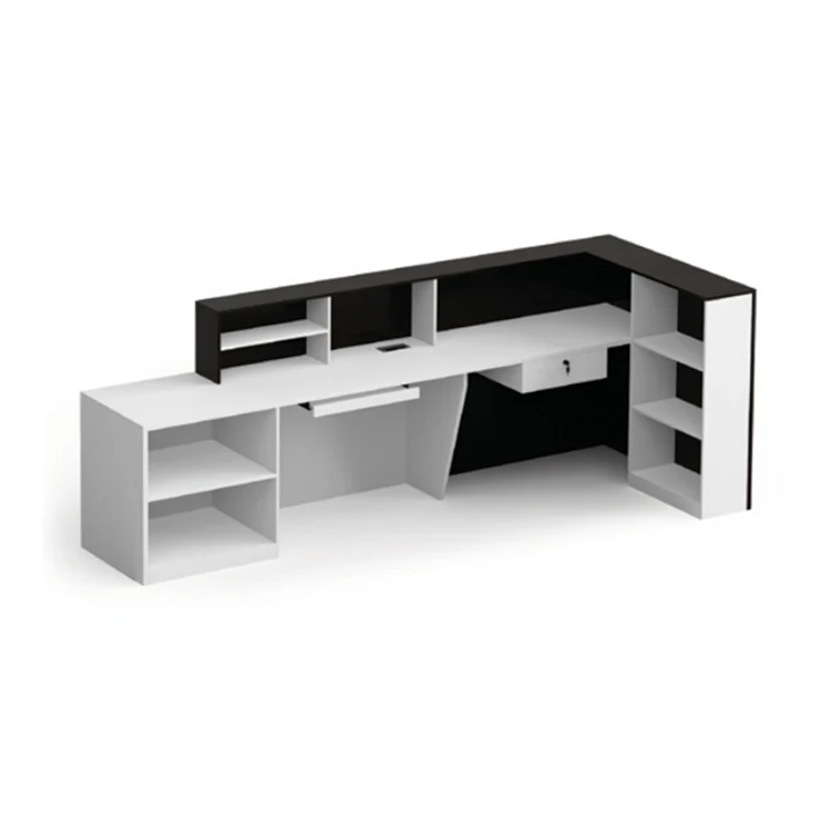 Simple Modern Solid Wood Office Front Reception Desk