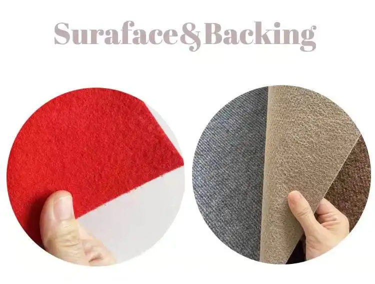 Cheap Price One-time used Entrance anti-slip Doormat needle punch stripe ribbed carpet