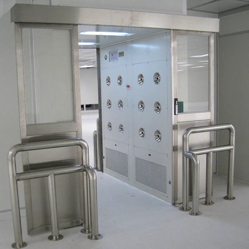 Modular Single Person Cleanroom Stainless Steel Air Shower with Air Interlocked System Air Shower