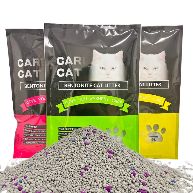 Wholesale Oem Bulk Cat Litter Odor Eliminator Wholesale Bentonite Cat Litter Sand Bentonite Crushed Cat Litter