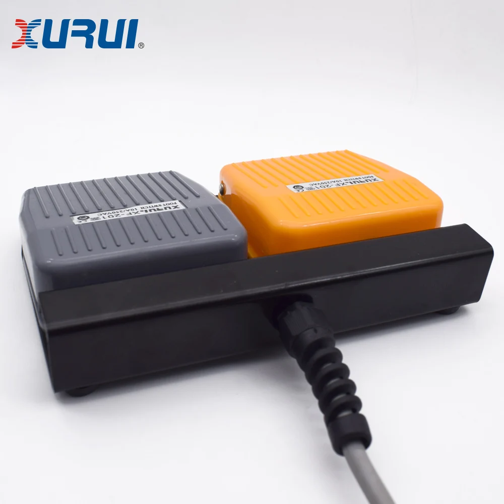 110v plastic double pedal foot switch for industrial equipment