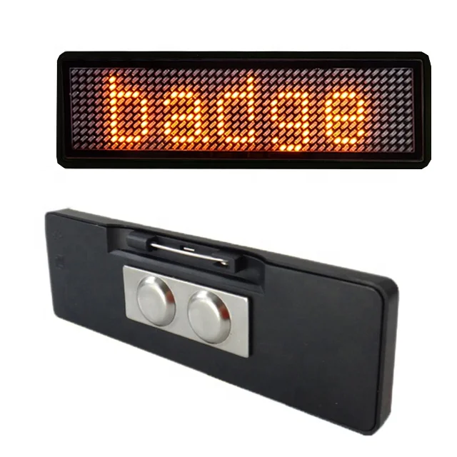 Flashing custom programmable Scrolling led name badge led badge