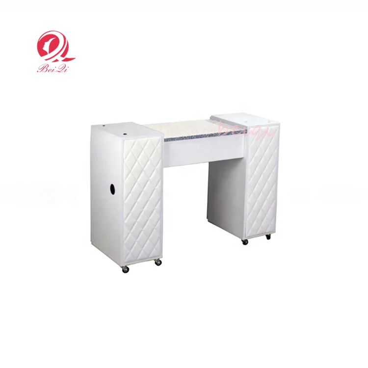 Modern antique foldable black crystal manicure salon set nail dryer table