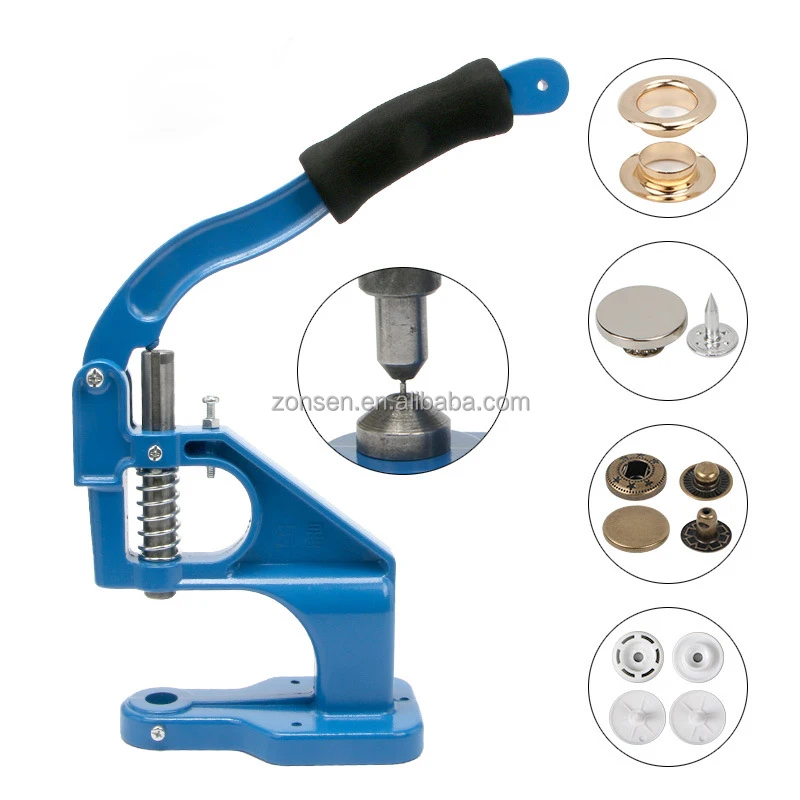 Aluminum Hand Press Button Machine And Grommet Eyelet Snap Button Punching Machine