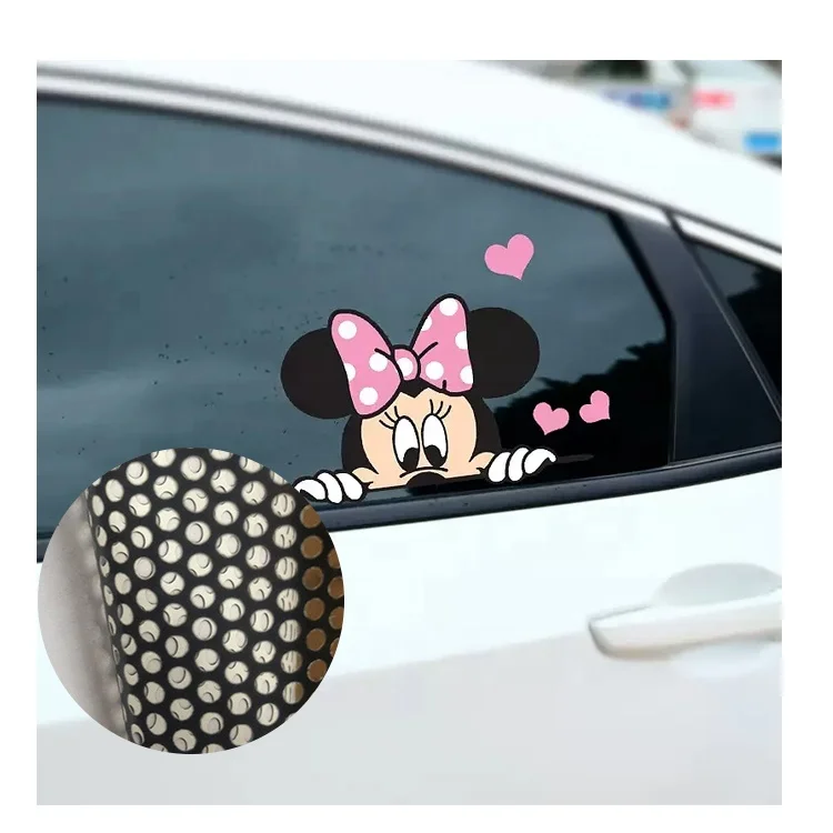 Оптовая продажа на заказ 30x20 см, рекламная наклейка на окно автомобиля, эстетичный водонепроницаемый рекламный плакат