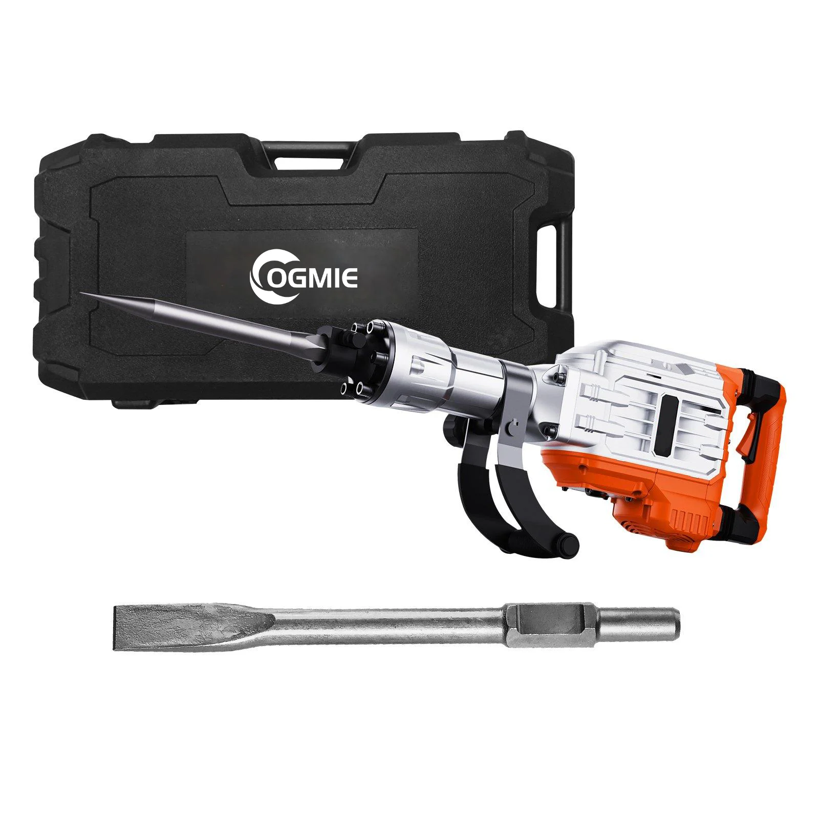OGMIE New Arrival Electric 110V Industrial Demolition Jack Hammer 95 Model Concrete Breaker Puncher with Chisel Industrial Use