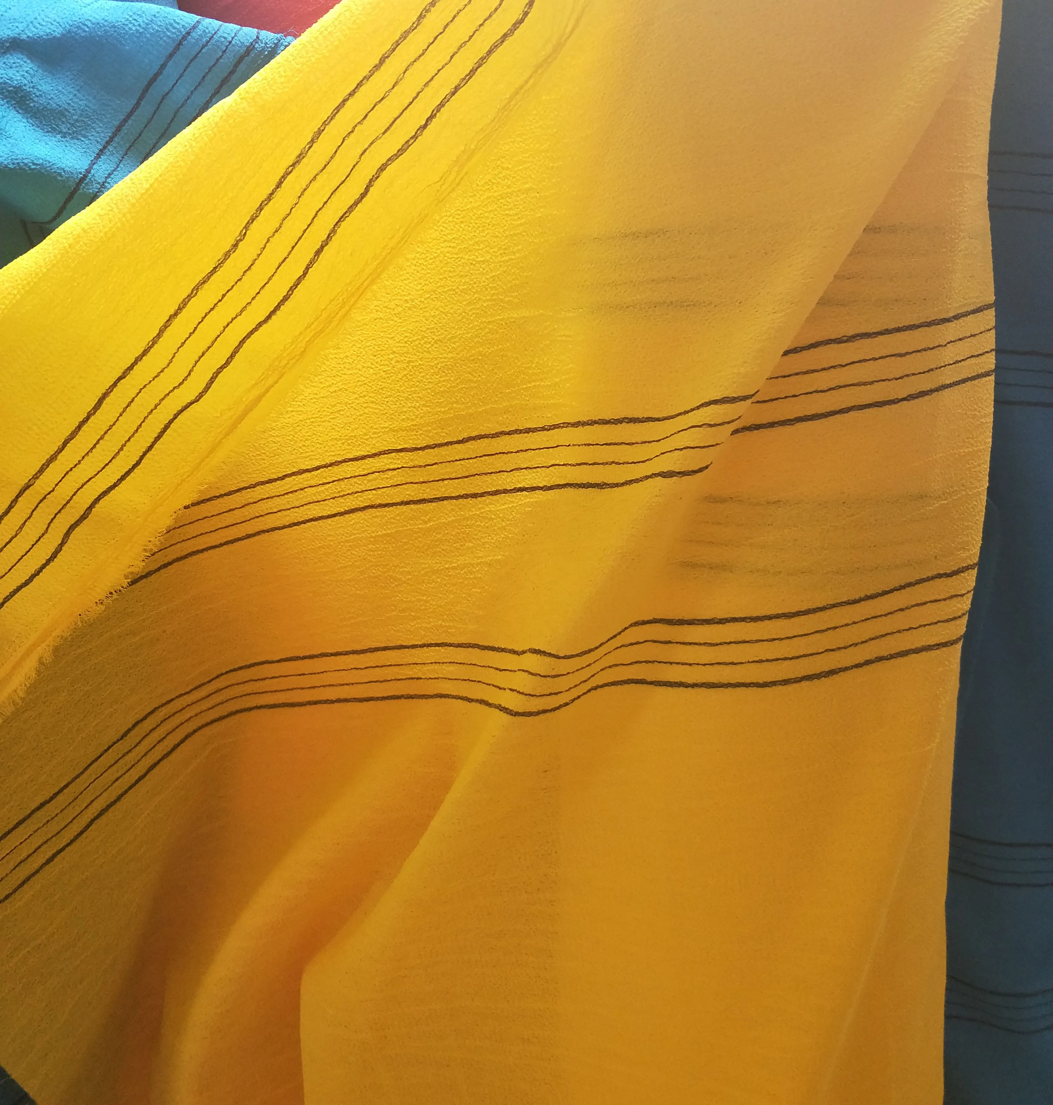 Cheap 100%  Viscose Rayon Polyester Bath Glove Fabric Rolls For Algeria Morocco Market