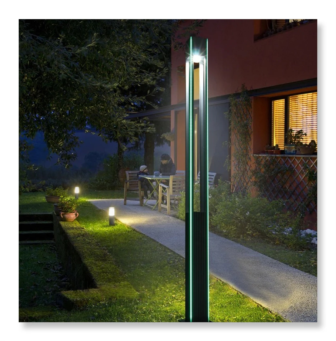 Outdoor garden pole top light waterproof aluminum 3m light-emitting diode landscape street pole column light