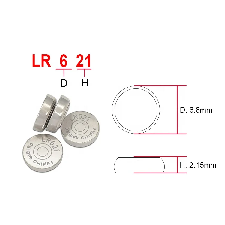 Wholesale Mercury free 164 363a lr620 ag1 lr60  lr621 alkaline button cell battery