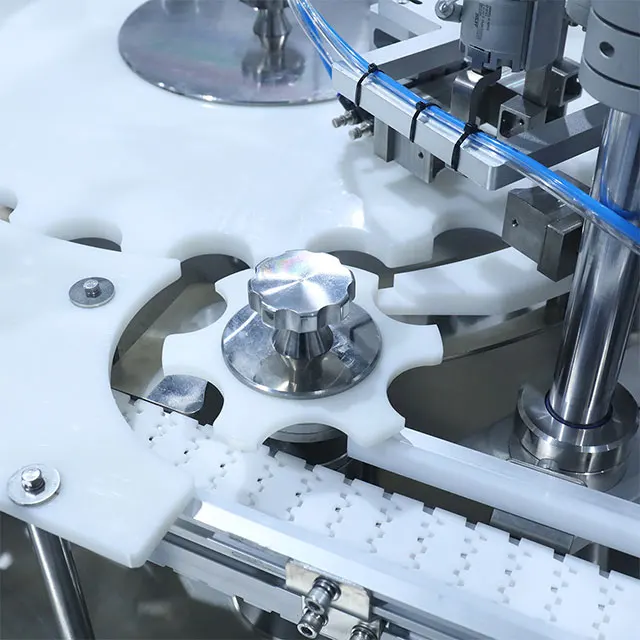 Packing Line Concentrated chicken juice sesame oil Plug-putting Cap-screwing And Filling Machines