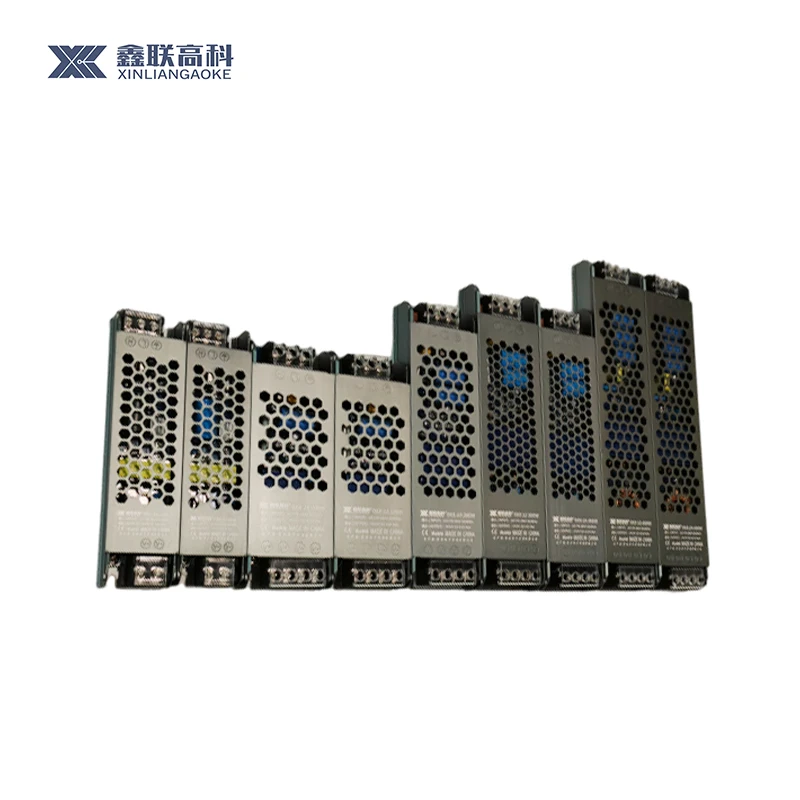 DC 12V/24V/48V 8 5a/4 16a/2A 100W 150W 200W 300W тонкий и IP43 Водонепроницаемый Импульсный источник питания для светодиодной драйвера