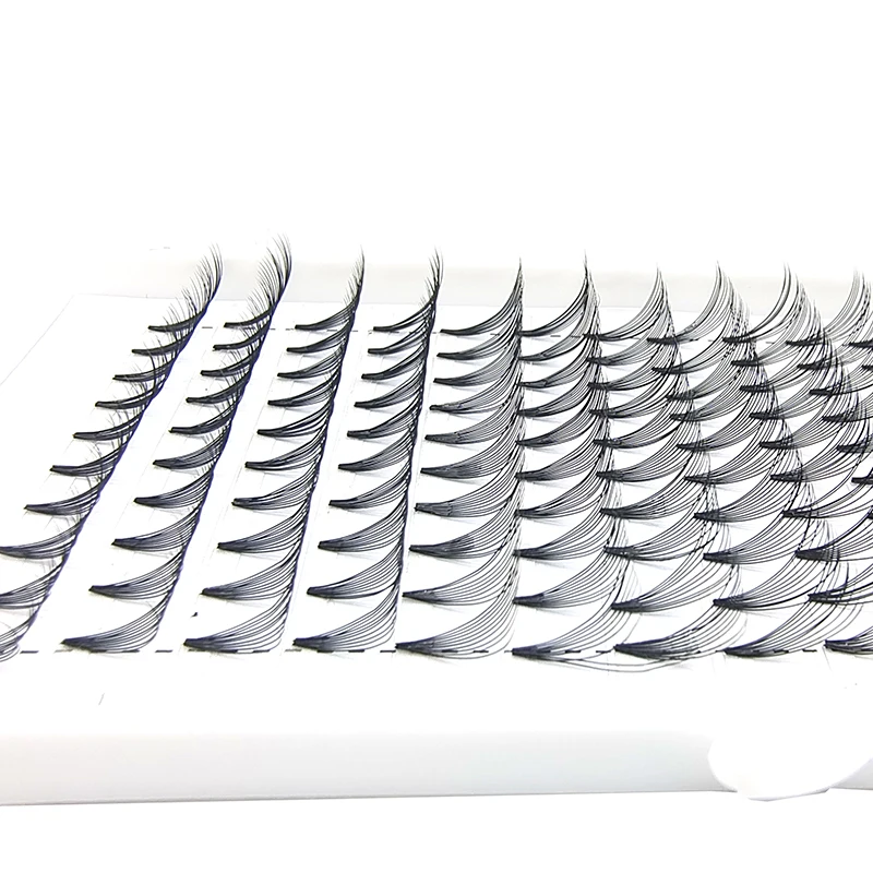 CD curl3d 4d 5d 6d 7d 8d10d 0.07mm heat banded premade volume fans short stem bulk premade volume fans eyelash extension
