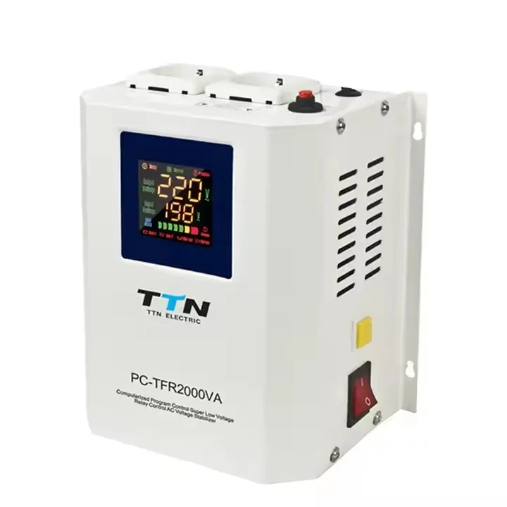 TTN Wall-Mounted Single-Phase Automatic Voltage Regulator AC Relay Control Adjustable Stabilizer
