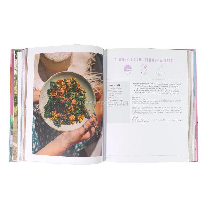 High Quality Customized Publishing a Hardcover Cookbook/photography/coffee Table Book Printer Hardcover Books