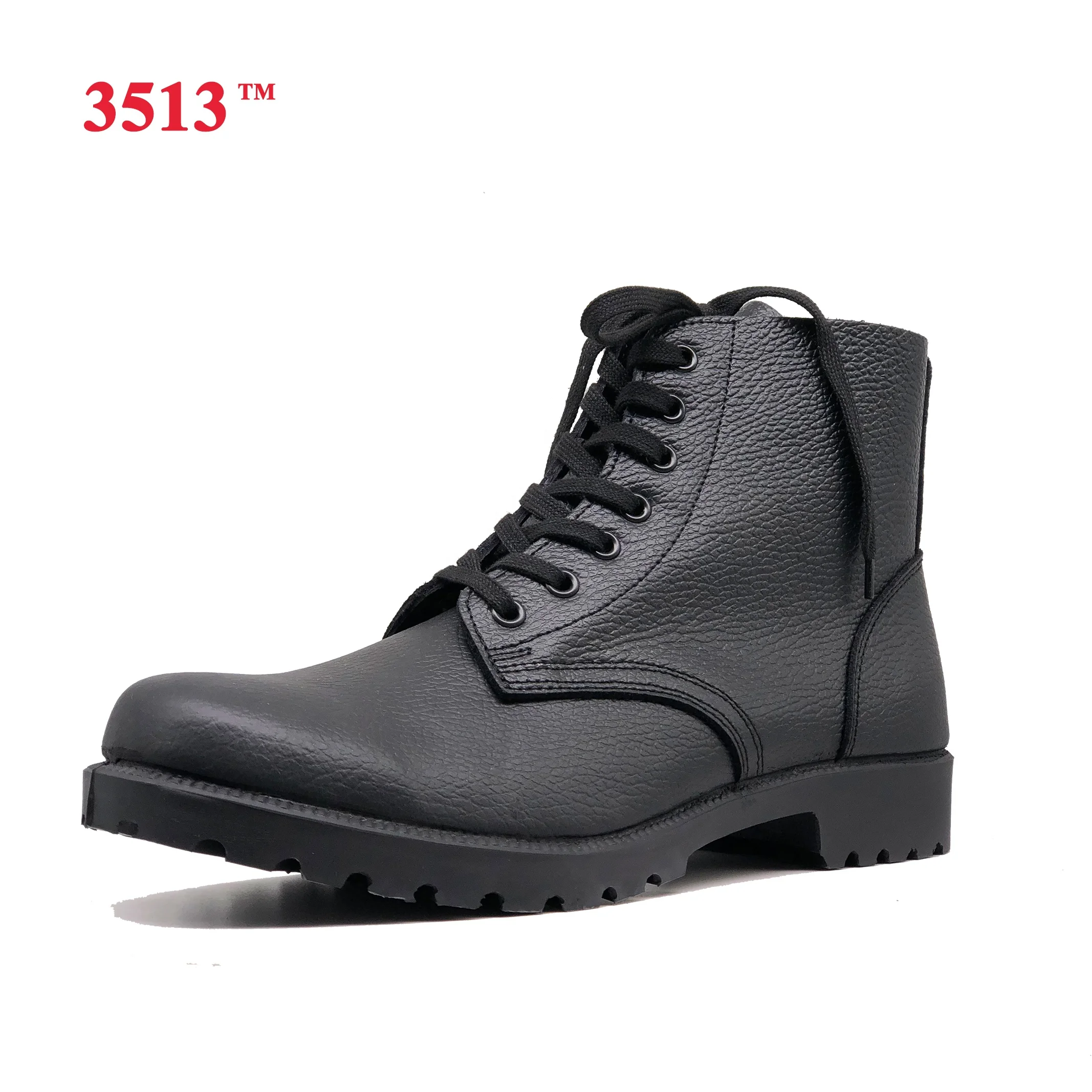 embossed leather ankle boots rubber out sole tactical boots jungle boots for men