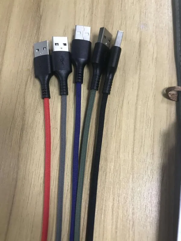  Лидер продаж на Amazon USB-кабель в нейлоновой оплетке 2 А 3 фута адаптер Type-C кабели Micro Usb для быстрой зарядки и передачи данных с дисплеем OEM