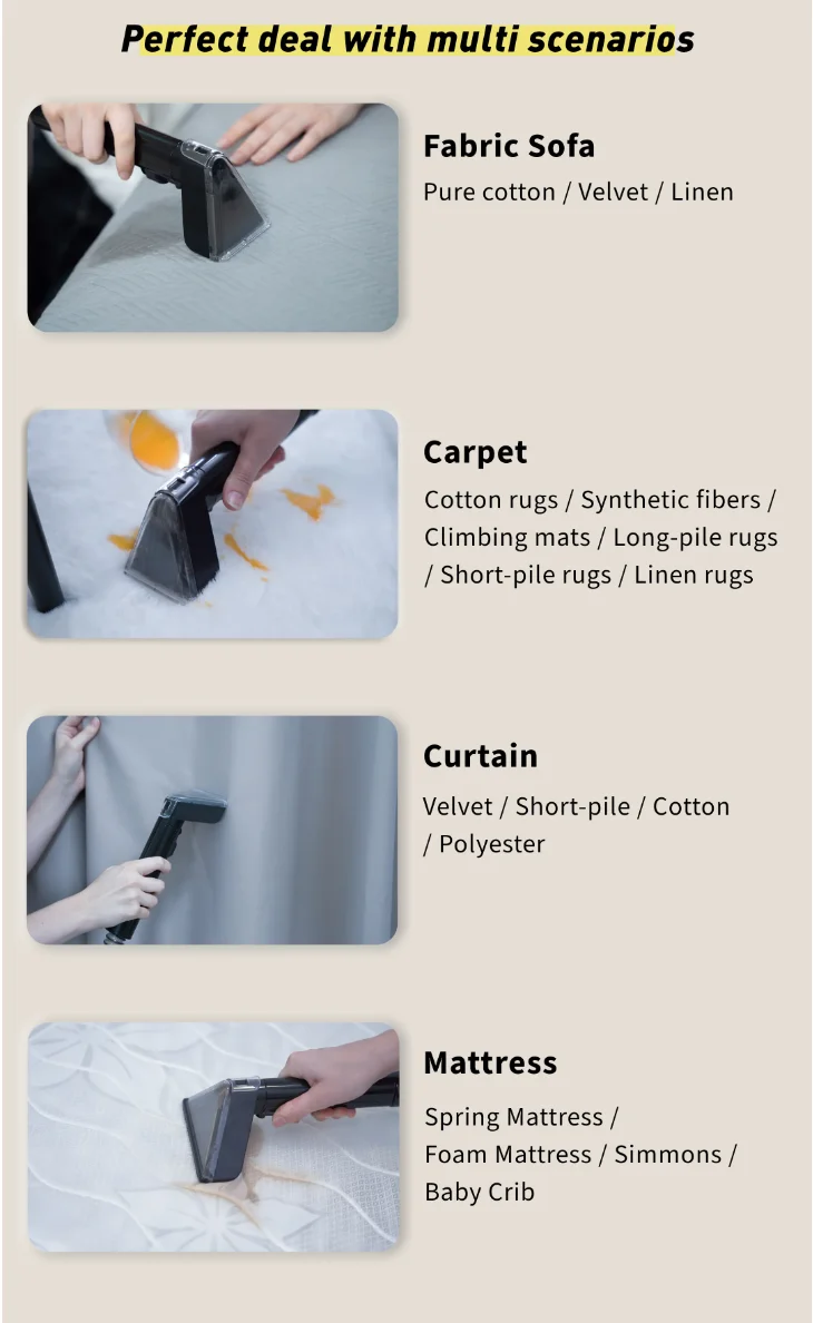 Household Carpet Vacuums Wet and Dry Fabric Cleaning Machine Carpet Cleaning Machine Cleaner