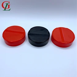 Plastic Salt Pepper Spice Shaker Jar Bottles Double Flapper Cap with Liner Hot Sale Red Black Flip Top Cap Twist Off Plastic Cap