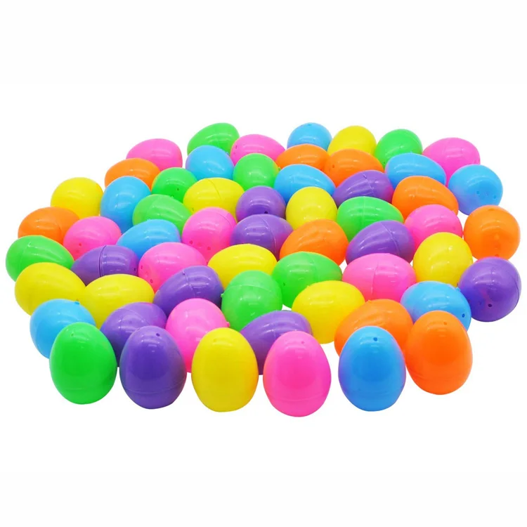 Colorful Assortment Surprise Toys Plastic Easter Egg Packaging Hollow Easter Egg For Sale