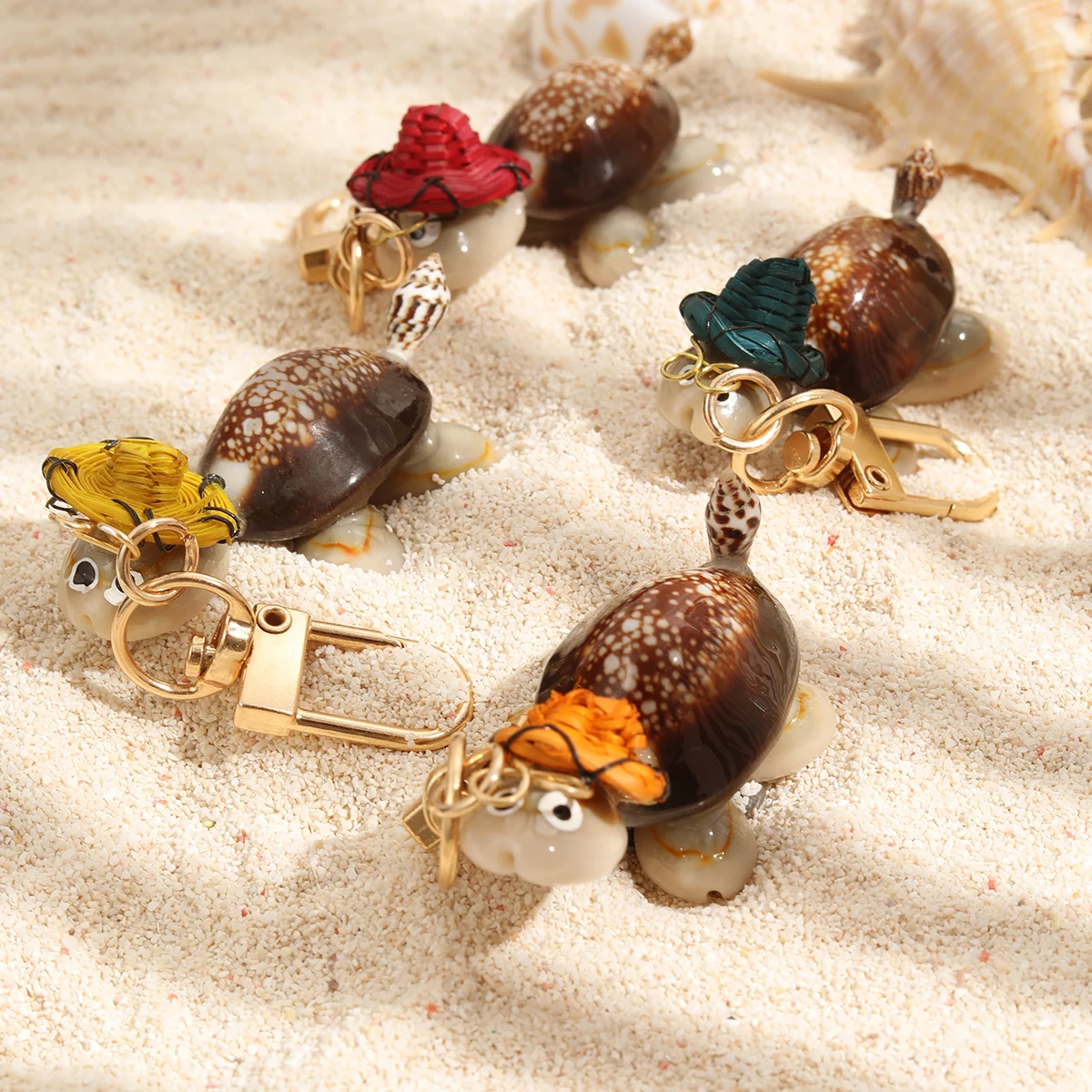 Personalized Designs Natural Sea Turtle Keychain Bag Charm Custom 3d Anime Keychain