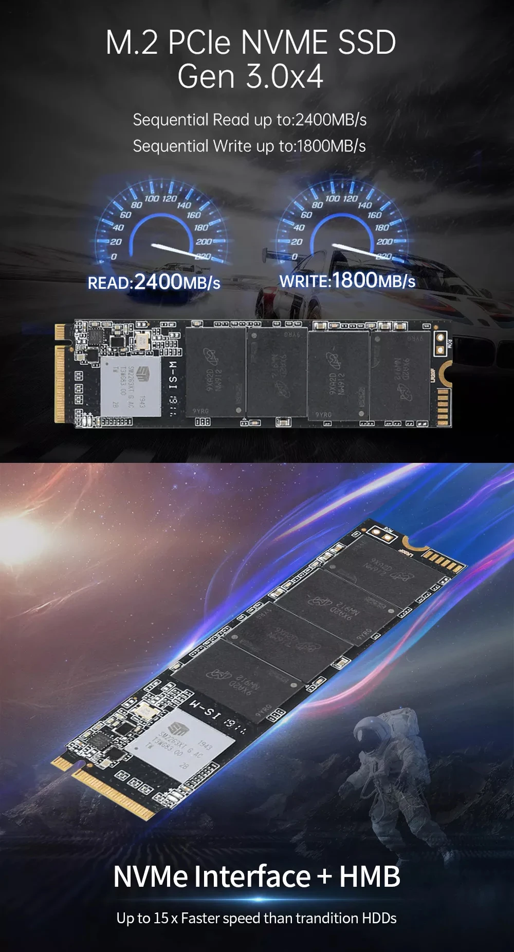 Wholesale PCle Gen 4*4 NVMe M2 SSD 512GB 1TB 2TB 4TB For Laptop