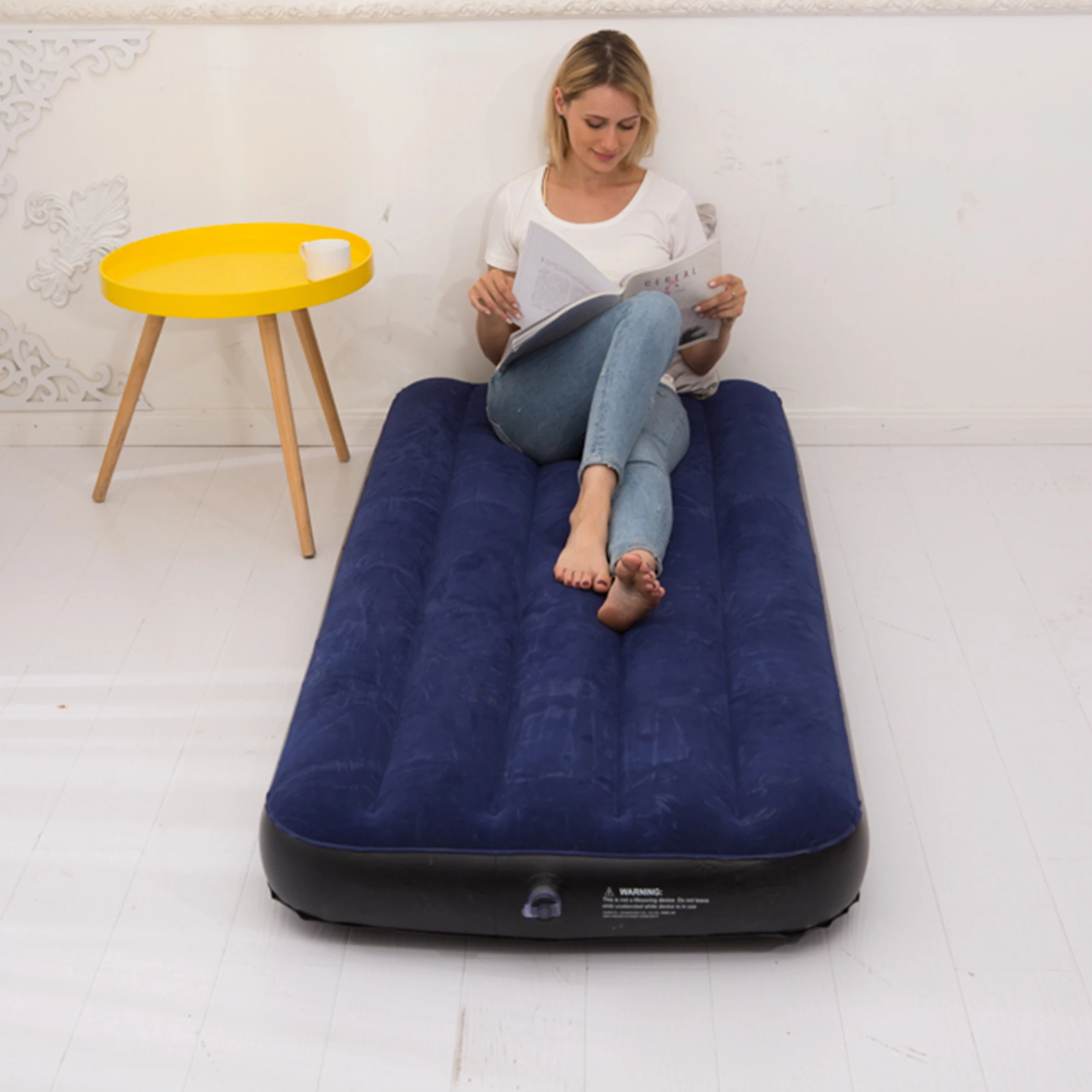 Надувная односпальная кровать уличный складной диван-кровать автомобиль надувная офисный надувной матрас для