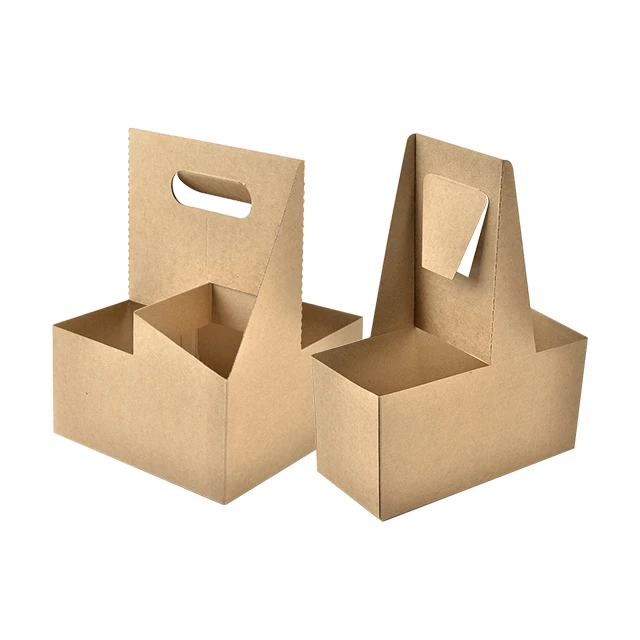Wholesale Disposable Coffee Cup Holder Take Away Drink Carrier Paper