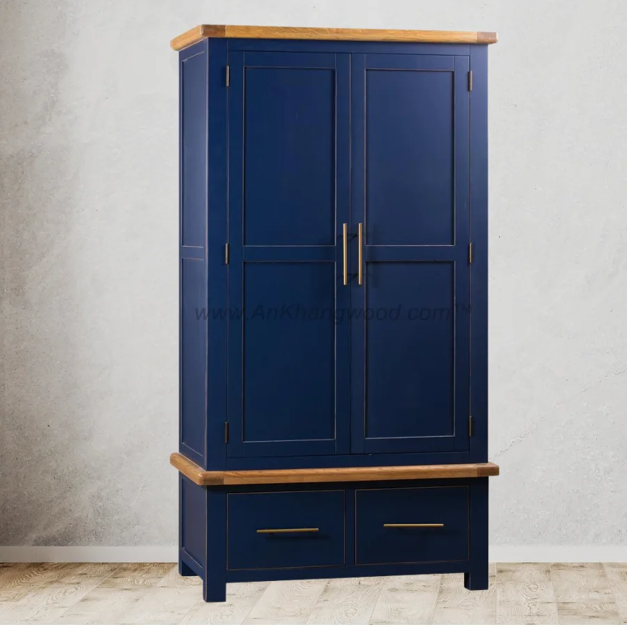 Wooden Cabinet Clothes Lowest Price Luxury Design Bedroom Furniture Storage Organizer Oak/Pine/Acacia Solid Wood